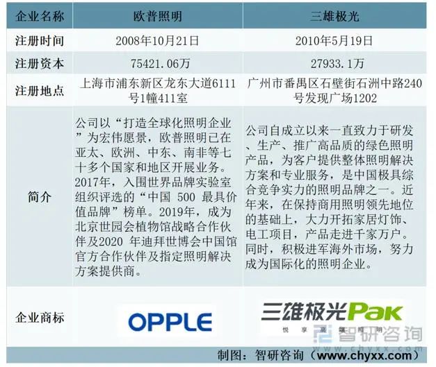 中国照明灯具行业重点企业分析(图1)